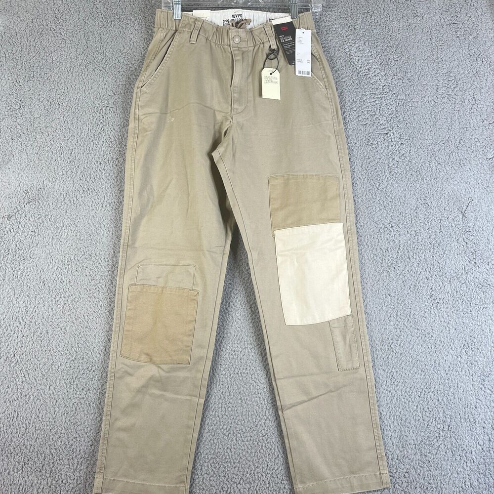 Levi's Pants Mens Small Khaki Beige XX Chino EZ Taper  Elastic Waist